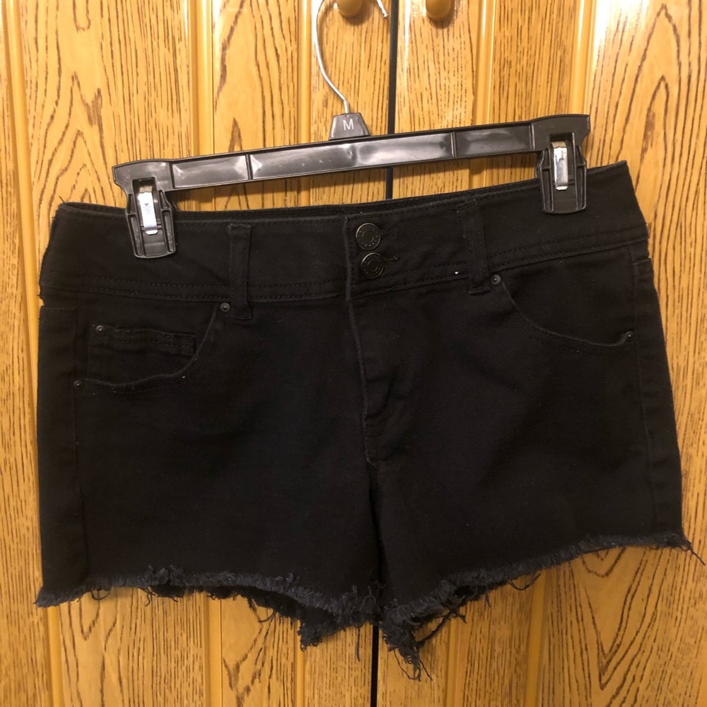 Black Jean Shorts